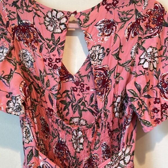 NWT Angie Hippy Boho Floral Shorts Romper Maxi High Low Size Small - Picture 9 of 9